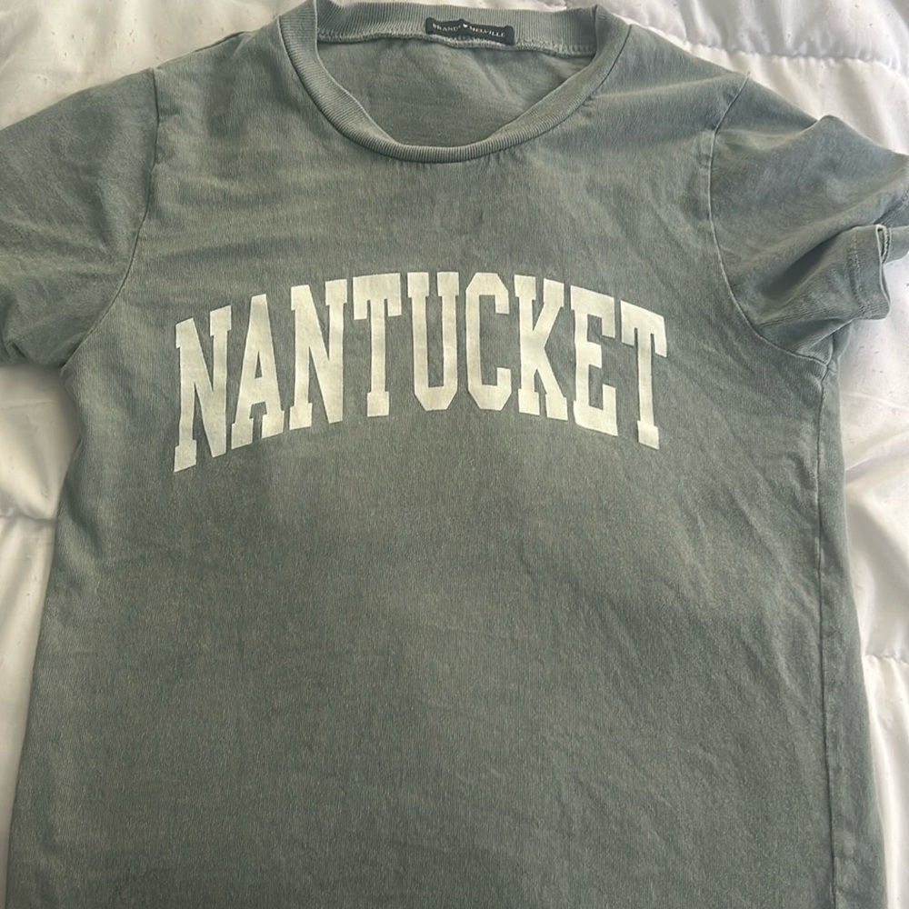 Green Brandy Melville Baby Tee